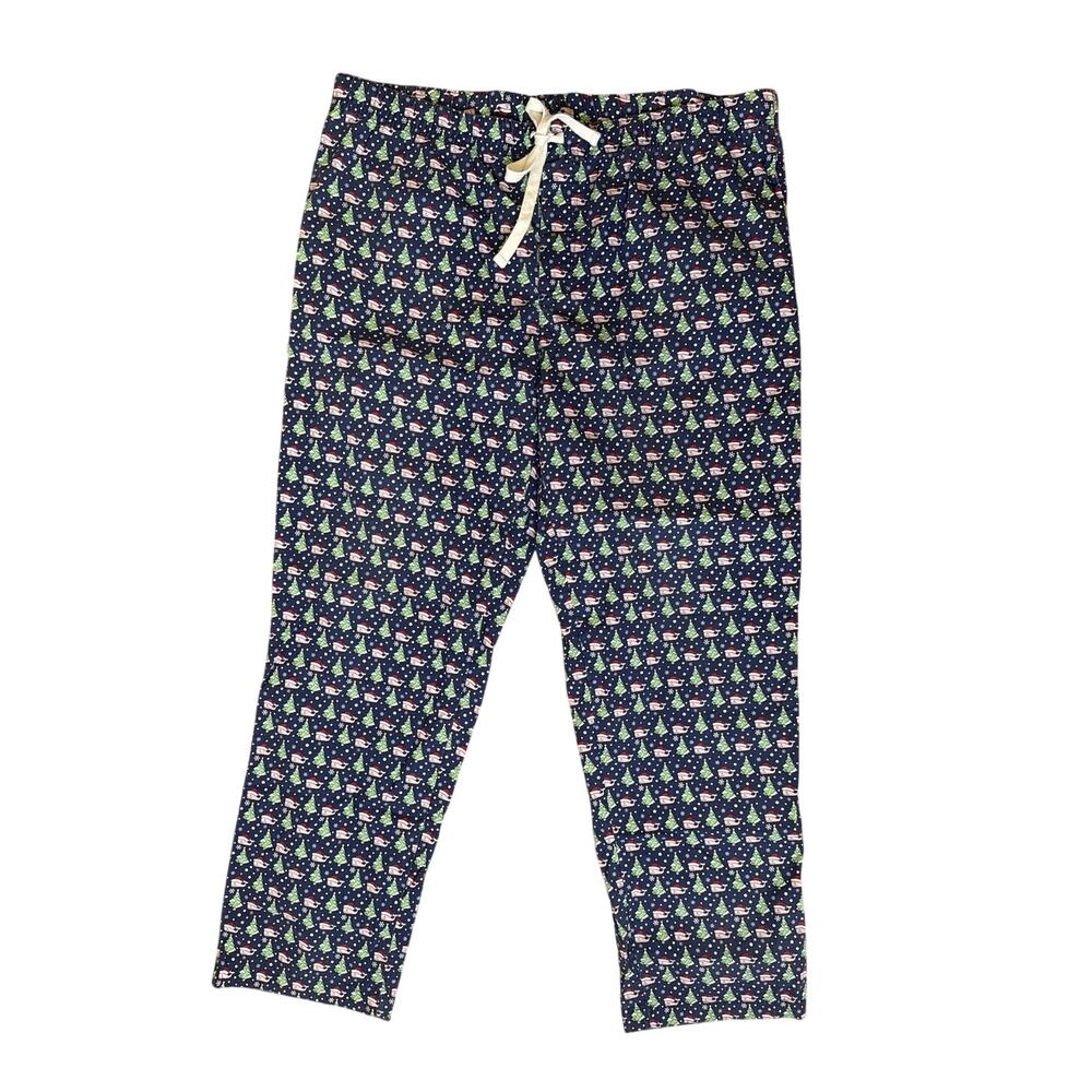 Vineyard Vines Cotton Pajama Pants Holiday Print Christmas Size XL